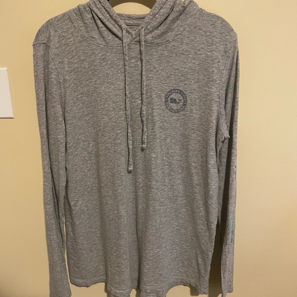 Vineyard Vines Womens Small Logo Hooded Long Sleeve